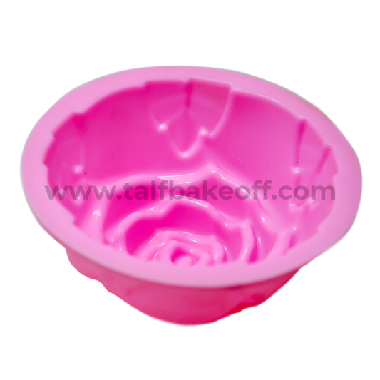 Rose Shaped Muffin Silicone Mold | Reusable and Washable |