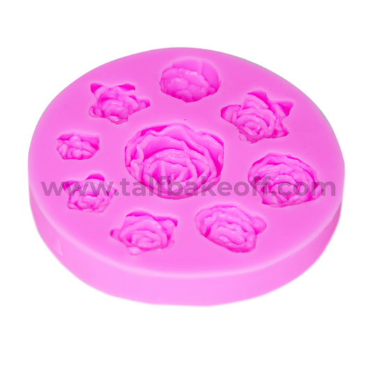 Roses Fondant Silicone Mold | Reusable and Washable |