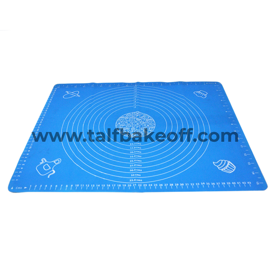 Silicone Mat Rolling with Measurements | Silicone Non-Stick Fondant Mat | Liner Heat Resistance Table Placemat Pad Pastry Board | Reusable BPA Free