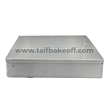 10 Inches Talf Aluminium Square Cake Mould Cake Pan Cake Tin Tray for Baking 2 kg - 2000 Grams in Oven