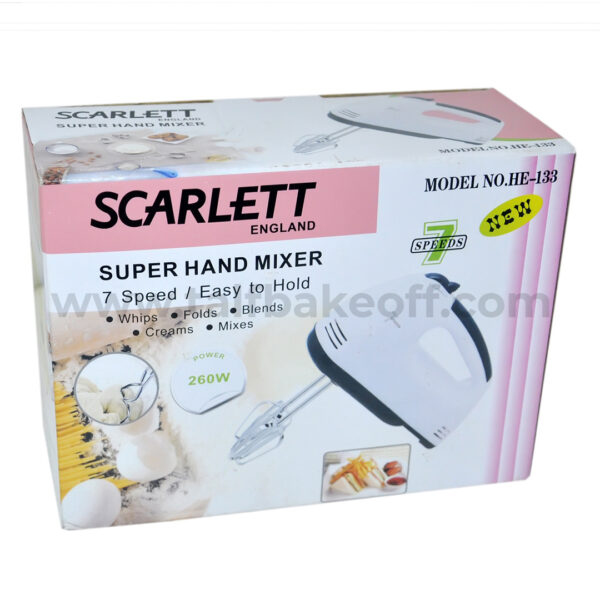 SCARLETT Hand Mixer Beater 260 Watts