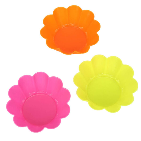 Silicone Flower Shaped Muffin Moulds