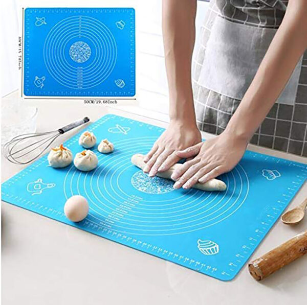 Pastry Rolling with Measurements Silicone Non-Stick Fondant Mat Liner Heat Resistance Table Placemat Pad Pastry Board