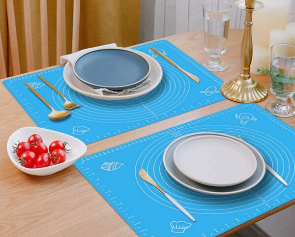 Pastry Rolling with Measurements Silicone Non-Stick Fondant Mat Liner Heat Resistance Table Placemat Pad Pastry Board