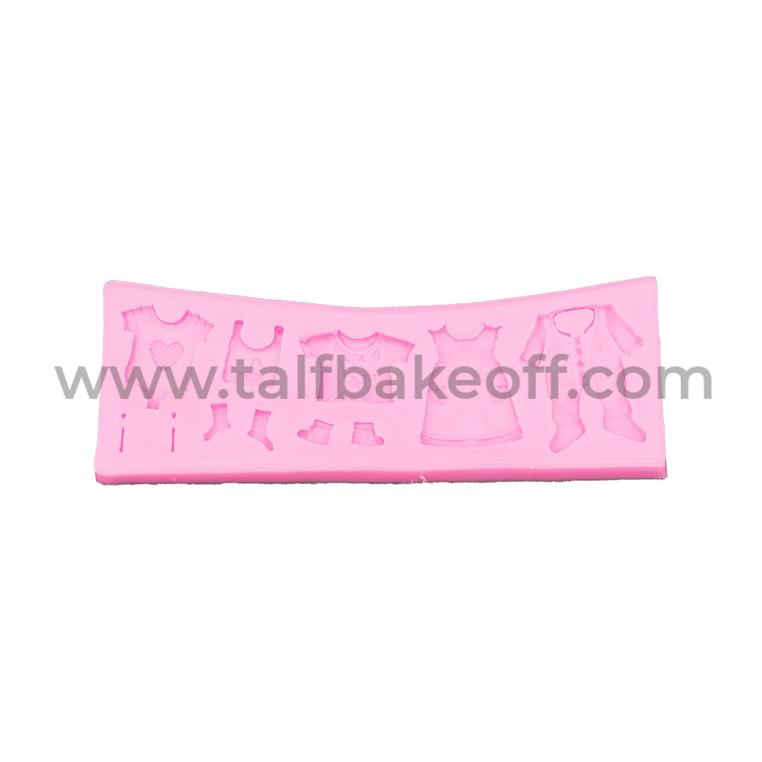 baby clothes mould, silicone mould, cake decoration, fondant